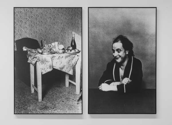 Tableaux Recentes, 1977, 2 photographs on canvas, cm 110x140