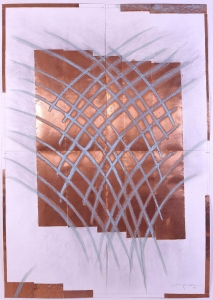 Hidetoshi Nagasawa, Disegno, 2004 , carta, rame, matita e acido nitrico, cm 100x140