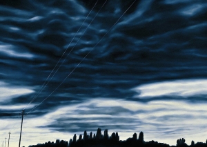 sabato.27 settembre 2003.H 18:14:14, olio su lino, 2004, cm 100x140