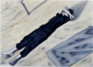 lunedì.20 luglio 1987.H 10:59:21, olio su lino, 2004, cm 50x70