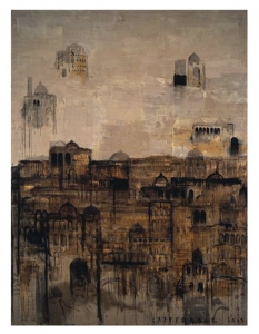 Cattedrale, 2004, olio su tela, cm 400x290 - Collez. Carisbo S. Giorgio in Poggiale, Bologna
