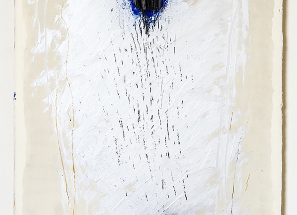 Brano, 2015, tecnica mista e ardesia su carta su legno, cm 77x58