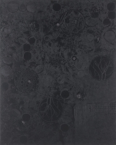 Nero ombrato, 2005, olio su tela, cm 250x200