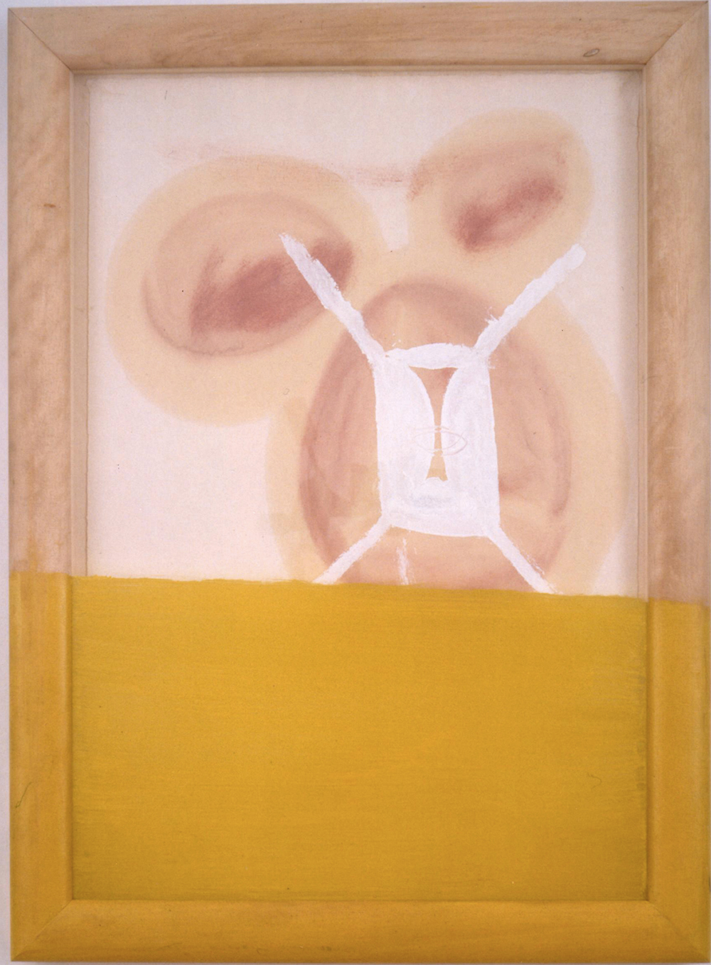 Senza titolo, 1997, olio su carta e cornice dipinti, cm 80x60