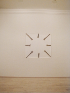 Eliseo Mattiacci, Vuoto, 1985, tecnica mista su carta, cm 150x160
