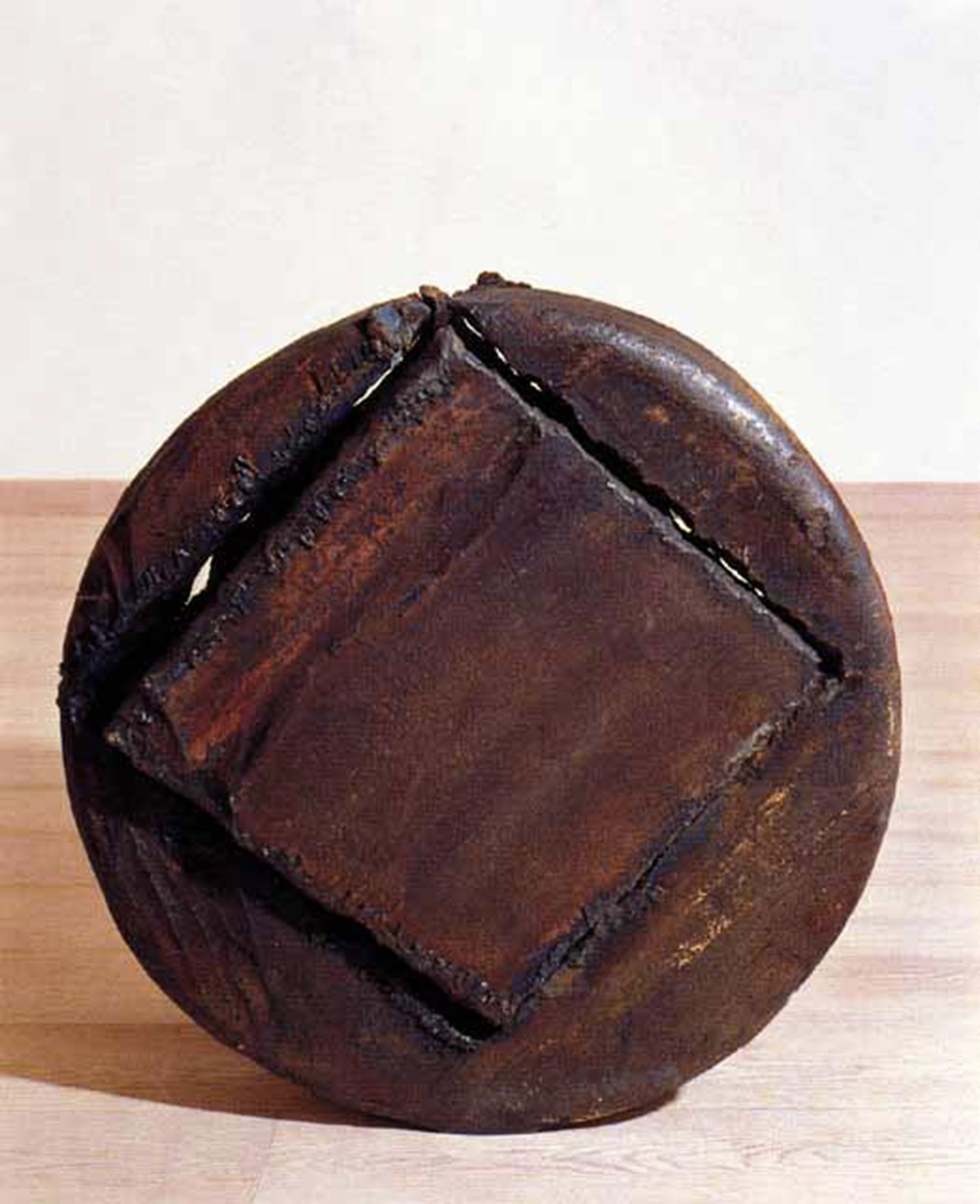 Giuseppe Spagnulo, Cuboincubo, 1992, acciaio, cm 54x36x50