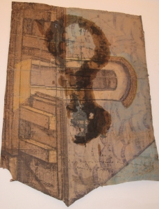 The lotus eaters, 2008, olio di papavero e pigmenti naturali su carta telata antica, cm 183x129