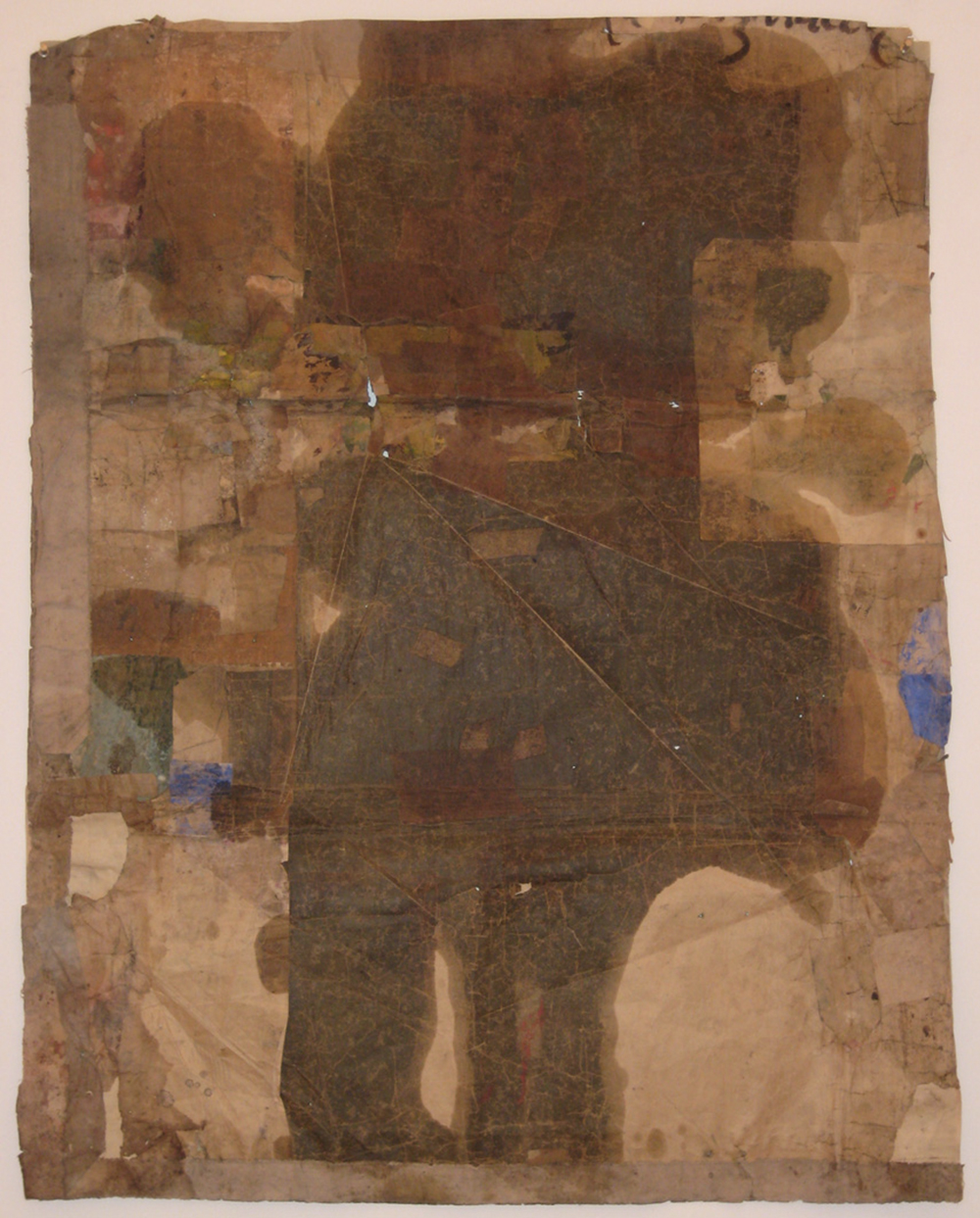 The lotus eaters, 2008, olio di papavero e pigmenti naturali su carta telata antica, cm 105x81