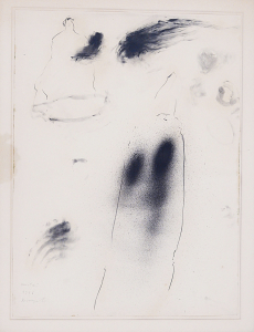 Misteri, 1996, tecnica mista su carta, cm 78x58