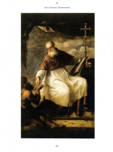 Andrea Facco, D’APRÈS TIZIANO – San Giovanni Elemosinario, 2011, acrilico su carta, cm 20,5x29,6