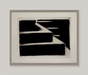 Senza titolo, 2008, tempera e carbone su carta, cm 33x43