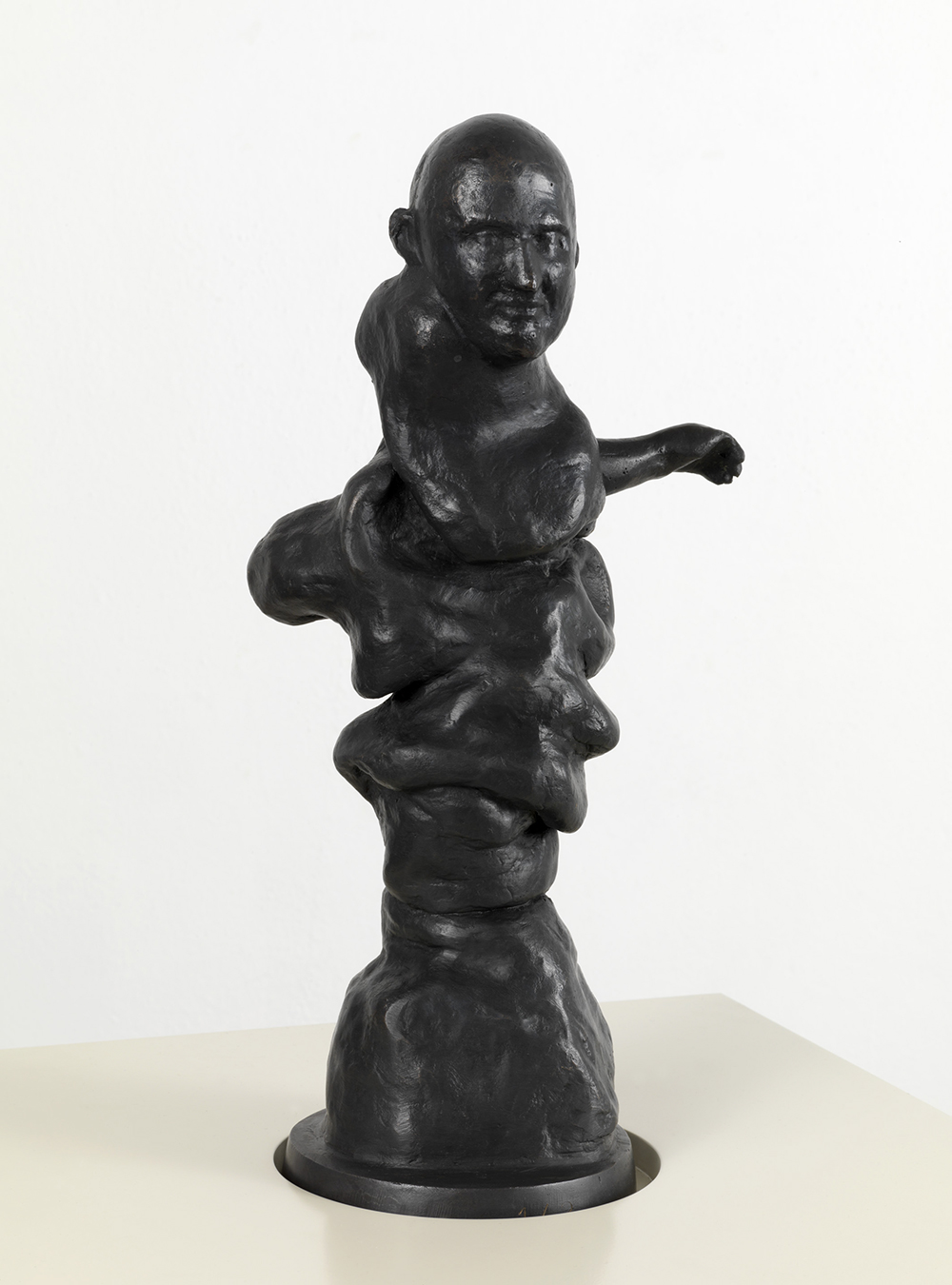 The better life, 2007, bronzo su base di legno laccato, cm 45x35