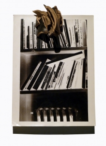 Antropologie, 1978, viraggio fotografico ai sali d’argento e cocci, cm 25x18