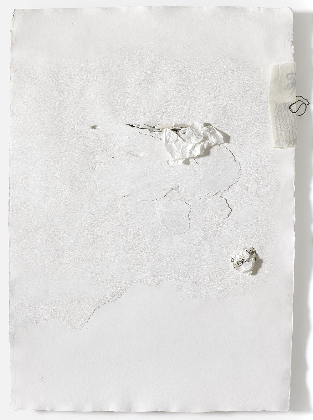 Museo ideale, 2011, tecnica mista su carta, scagliola, rame ossidato, cm 134x94