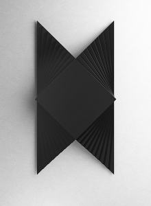 Struttura 619A, 2014, legno laccato nero, cm 35x70x5,6