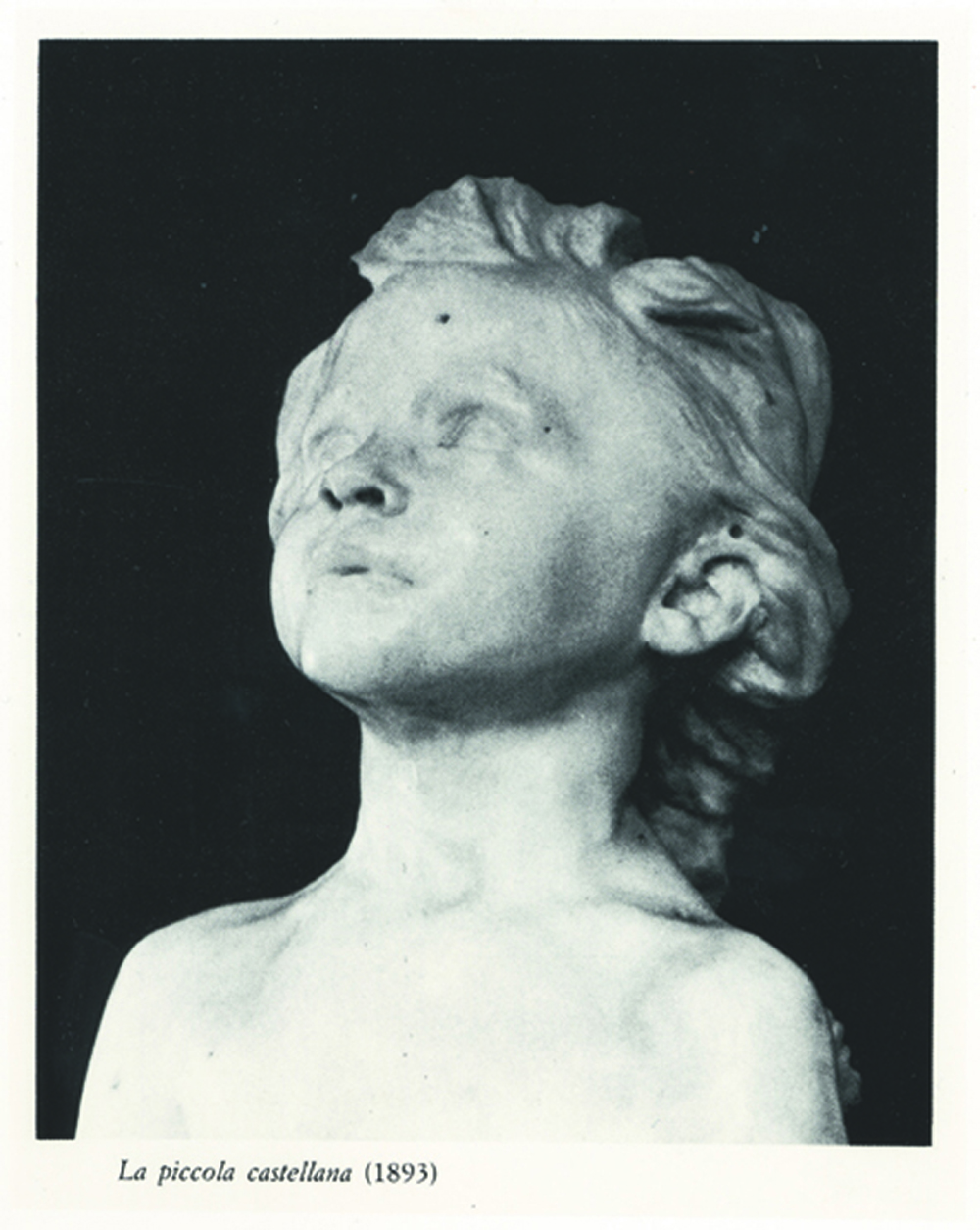 Gabriele Di Matteo, La piccola castellana (1893), 1989, fotografia incollata su tela, cm 170x120