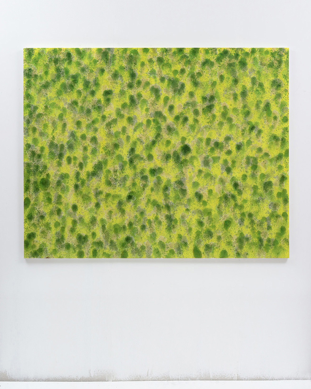 Titolo concettuale per un quadro dipinto a Casso, 2018, anilina su tela, cm 200x250