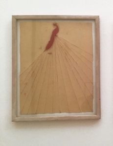 Giuseppe Gallo, Sette, 1989, olio su carta, cm 47x37