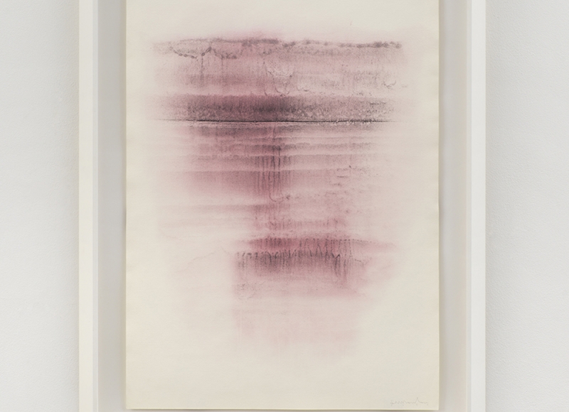 Out of the Thin Air, 2021, tempera mista su carta, cm 70x50