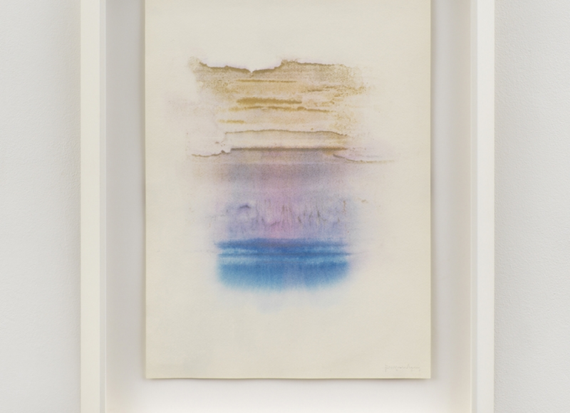 Piccolo miraggio, 2021, tempera mista su carta, cm 50x35