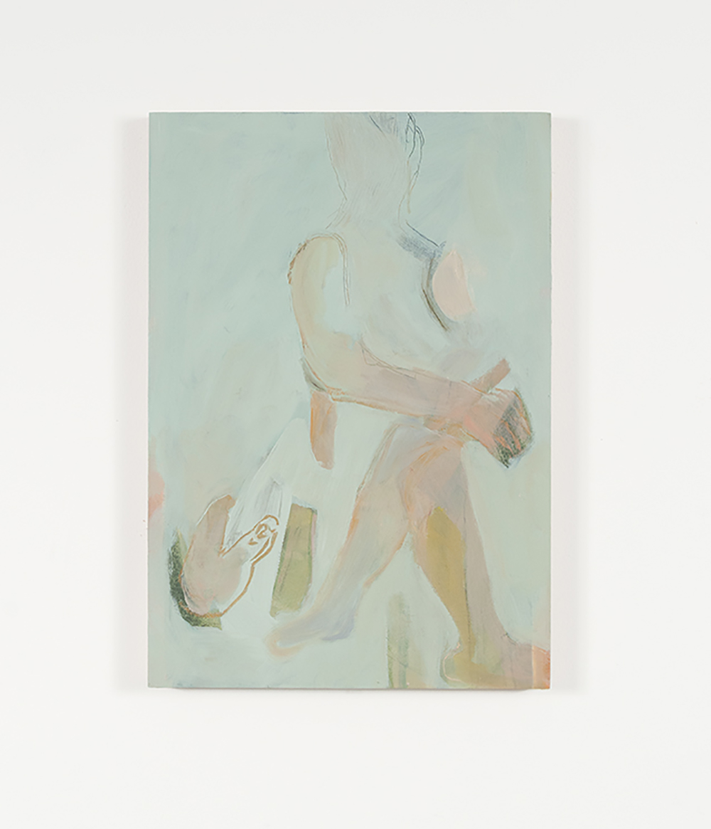 Beatrice Meoni, Sala d’attesa, 2020, olio su tavola, cm 50x35