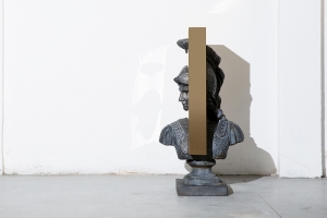 Studio Nucleo, 'Boolean' And (bust), 2017, bronzo lucidato e saldato su scultura vintage, cm 40x53x100