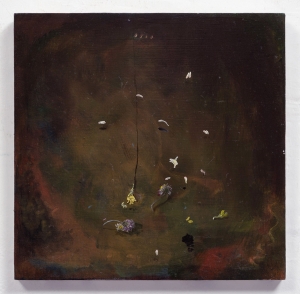 Vera Portatadino, Let the Century Pass Me By, 2018, olio su tavola, cm 30x30
