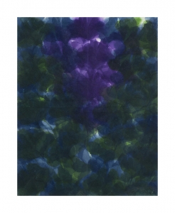 Tenebro Cuore, 2019, acquarello su carta intelata, cm 120x95