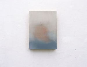 Gloria Franzin, Rewriting V - Sommerso, 2022, olio su tavola, cm 35x25