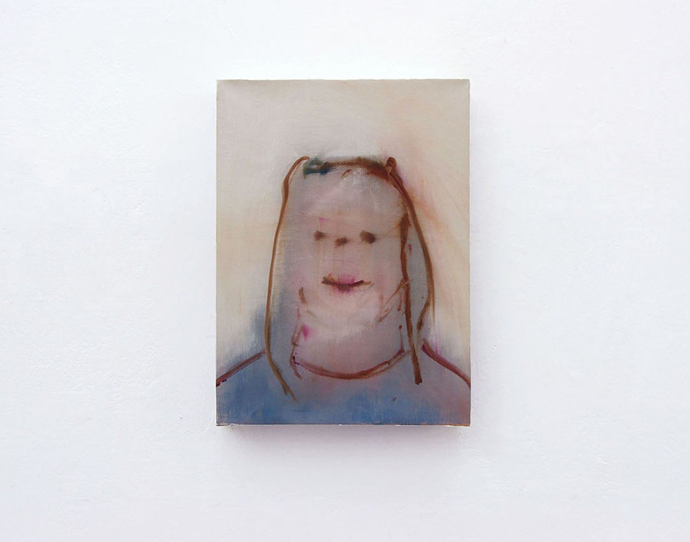 Gloria Franzin, Rewriting V - Senza titolo, 2022, olio su tela, cm 35x25