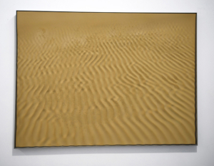 Loris Cecchini, Aeolian Landforms (Azrenga), 2023, resina epossidica, fibra di nylon, cornice in alluminio, cm 150x200x6