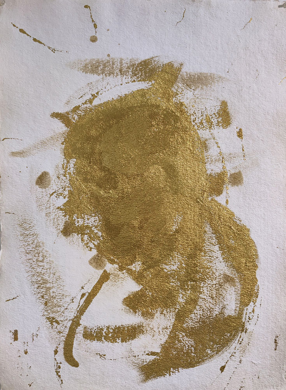 Gianni Dessì, Autoritratto 4, 2023, acrilico su carta, cm 75,5x55,5