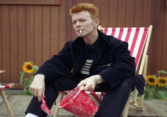 David Bowie backstage at the Roskilda Festival 1996
©Mark Allan