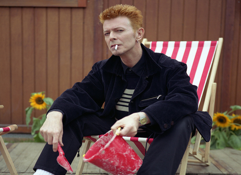 David Bowie backstage at the Roskilda Festival 1996
©Mark Allan